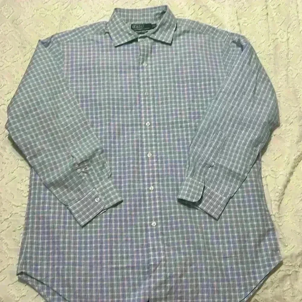 Polo by Ralph Lauren Westerton Button-Down Plaid Blue Pink Men’s Size Large